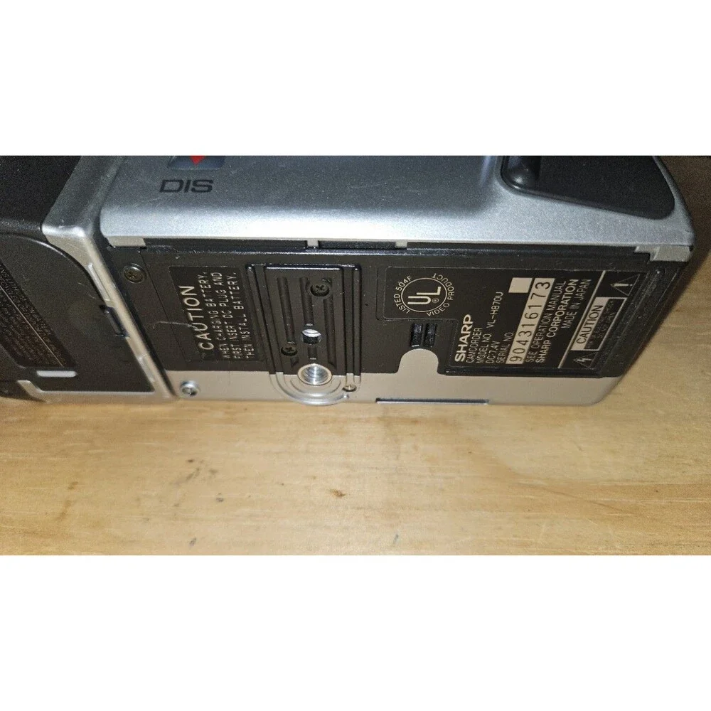 Sharp VL-H870U 8mm Video 8 Camcorder VCR Camera Viewcam w/ REMOTE TESTED cords